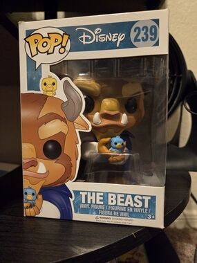 Funko Pop! Disney The Beast #239, NIB. Brown Blue Yellow